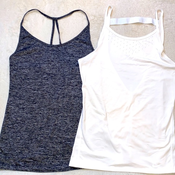 BUNDLE: two Nike Dri-Fit strappy performance tanks Sz S - Picture 1 of 14